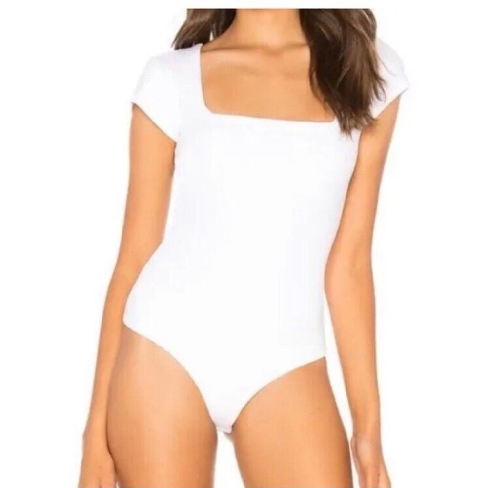 House of Harlow 1960 NWT Whit bodysuit with square neck XL